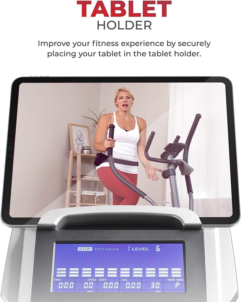 Sunny Health  Fitness Elliptical Exercise Machine Trainer with Optional Exclusive SunnyFit™ App and Enhanced Bluetooth Connectivity