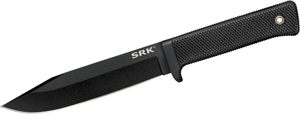 Cold Steel SRK Survival Rescue Fixed Blade Knife with Secure-Ex Sheath - Standard Issue Knife of the Navy SEALs, Great for Tactical, Outdoors, Hunting and Survival Applications