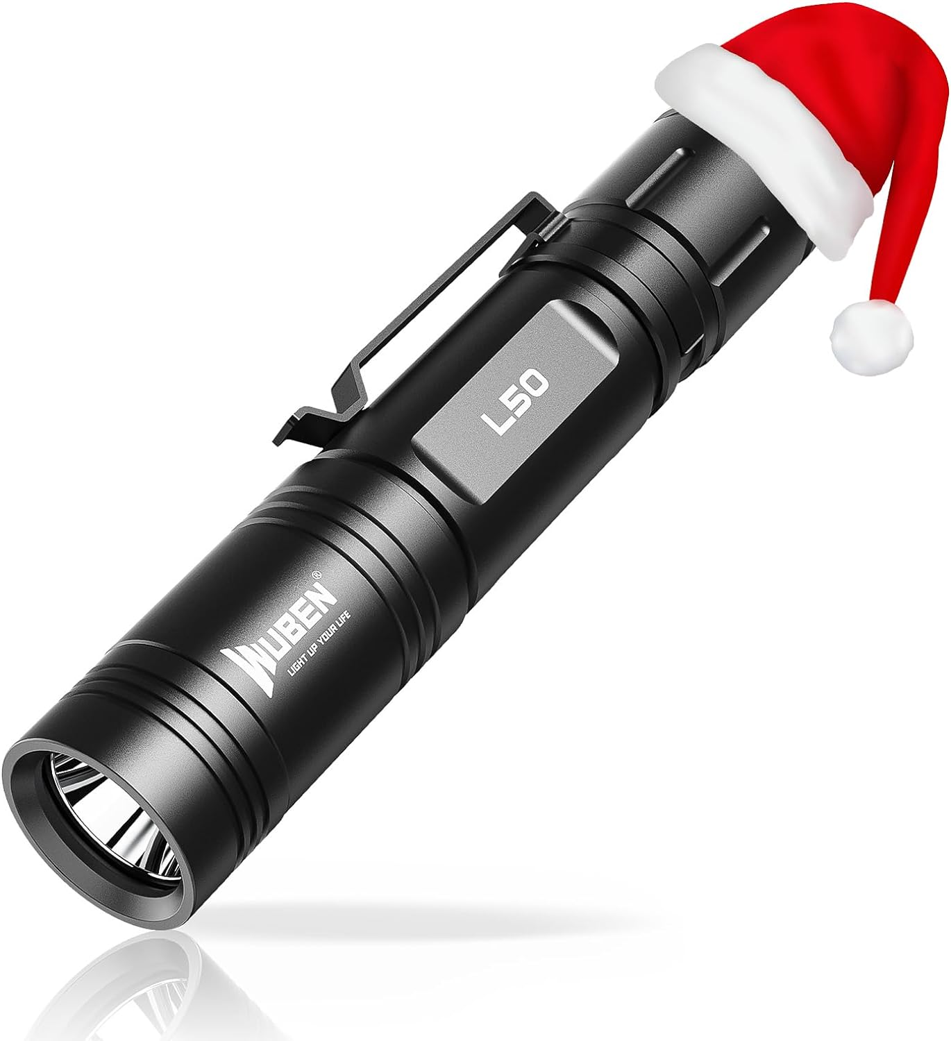 WUBEN L50 Rechargeable Flashlight, 1200 High Lumens Tactical Super Bright LED Flashlight, 5 Modes  IP68 Waterproof Pocket EDC Flash Light for Emergency, Rescue, Inspection, Repair